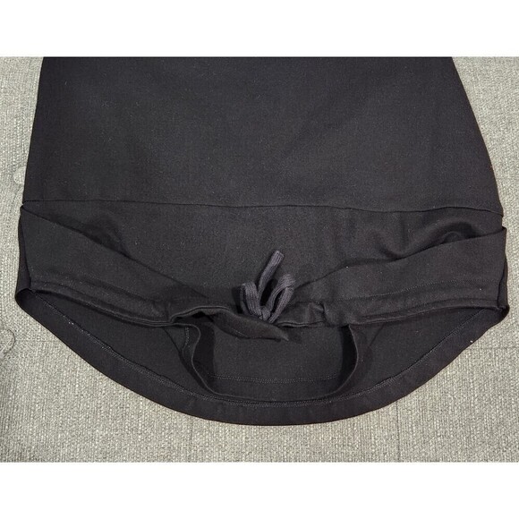 PINK + Dolphin Black "foreign." Short Sleeve Sweatshirt Tunic Dress, Medium - Picture 5 of 9